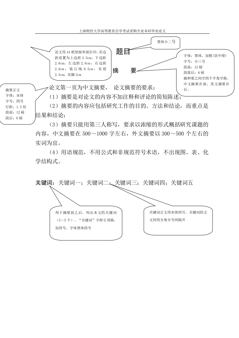 自考论文格式-即刻文库